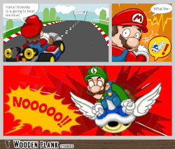 thegameisalife:  Nunca estás seguro en Mario Kart Your are never