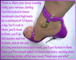 sissyfaggot69:  slutty-slave-sissy:  Please!  I want this   Must