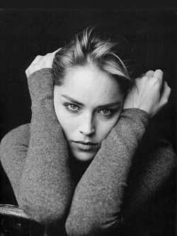 seduccionarte:Sharon Stone, 1995. Fotografía de Peter Lindbergh.