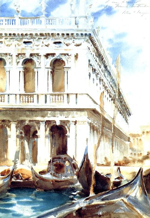 artist-sargent:  The Libreria, 1904, John Singer SargentMedium: