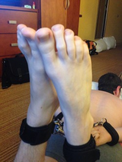 tkldre:  The hottest pair of feet I know and the most fun to tickle! Almost time to be with them again! Shoutout to my most favorite ticklee sub in the whole world tcklswitch
