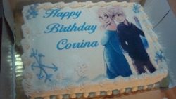 cosplayrin:  Sneak peek of my birthday cake. Better pictures