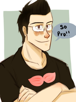 christheinsane:  My drawing style is so inconsistent that it hurts. uwwwwwwu Have some shitty Markiplier for ya~~ 