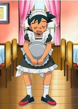 maidoftheday:Today’s Maid of the Day: Ash Ketchum from Pokémon