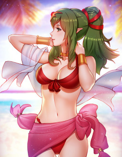 magickightyozakura: Summer Tiki   Artist: Pinkladymage  <3