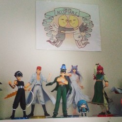 I just realized I never put up a picture of my #yyh figures!