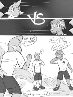 Pokemon Combat Academy, pg 30-31Jolt may not like doing his training