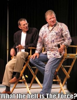 Old school star warriors  ;)  (Leonard Nimoy and William Shatner of the original “Star Trek” tv series)