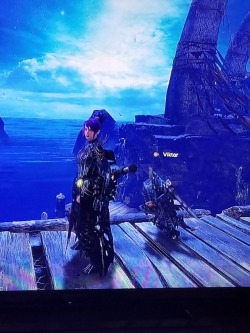 Here is my Hunter and Palico Emmy and Viktor (Better pictures