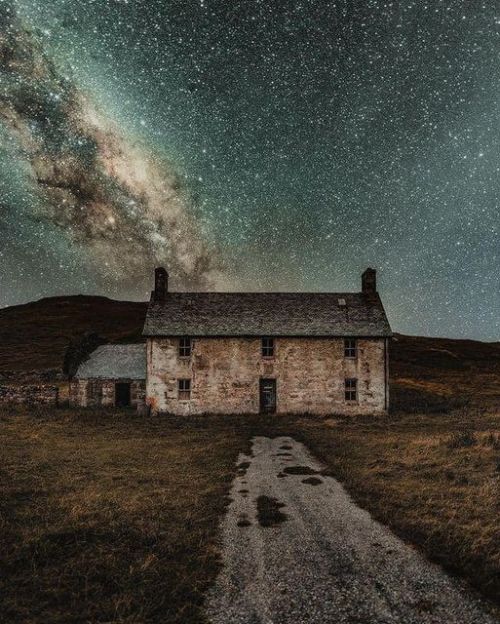 abiding-in-peace: starry night in Scotland Ard Neakie, Highlands