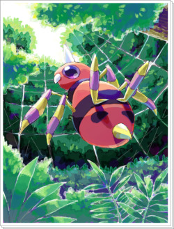 alternative-pokemon-art:  Artist A bunch of spider Pokemon in