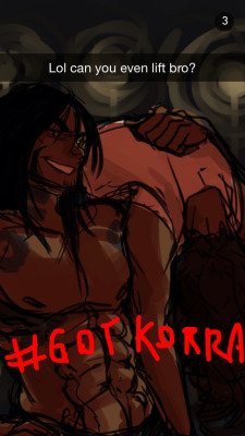 beroberos:  only two snapchats this time, kids. Korra gettin’