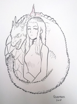quinmael: Another commission from the con.A simple Khaleesi.
