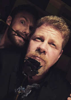 dailytwdcast:  Ross Marquand and Michael Cudlitz photographed