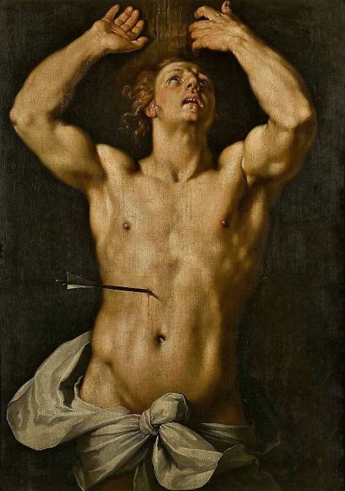 hadrian6:Saint Sebastian. 1591. Cornelis  Van Haarlem. Netherlandish