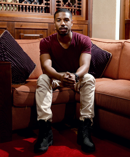 mancandykings:Michael B. Jordan during a portrait session at the 10th Annual Dubai International Film Festival held at the Madinat Jumeriah Complex on December 9, 2013 in Dubai, United Arab Emirates.