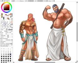 2lubkhland:  [WIP] Audric and Chris - OCs design for VLadTodmd. Fun