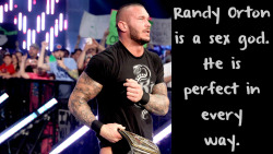 wrestlingssexconfessions:  Randy Orton is a sex god. He is perfect