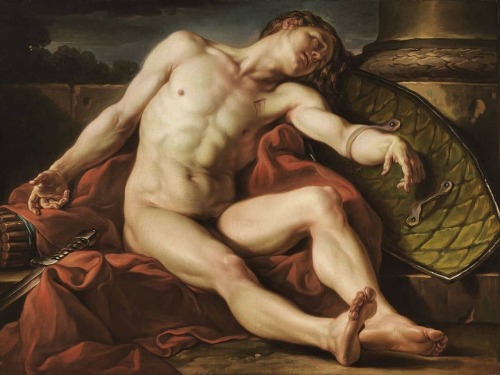 antonio-m:A Dying Gladiator, 1773 by Jean-Simon Berthélemy 