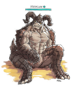 arkalpha:  OK! Here’s a friendly Deathclaw that can be hugged