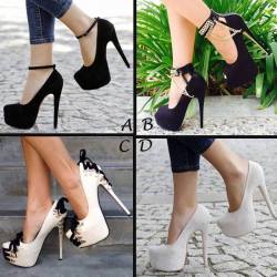 ideservenewshoesblog:  Elegant Genuine Suede Platform High Heel