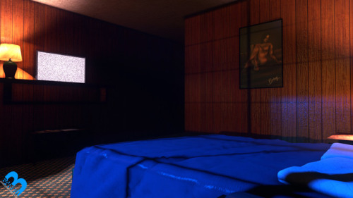 barbellsfm: Designing a motel room prop. ;)  WEBM    Like what you see?, DONATE    I’m looking forward to this if only because the Motel map from Left 4 Dead 2 that I currently use I have almost no control over the lighting.Excellent work as usual.