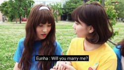 mooooosa:  I can’t believe Eunha proposed to 2 people in less