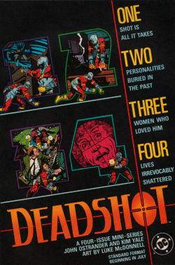 Deadshot DC Comics ad, 1988. From The Shadow, No. 15 (DC Comics,