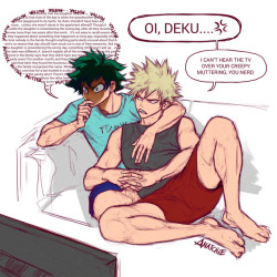anatchie:  Deku and Kacchan started watching a true crime series