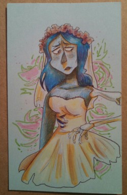 eileenroberts:  inktober day 5. corpse bride! 