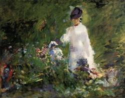 urgetocreate:  Édouard Manet, Jeune Femme Dans les Fleurs, 1879