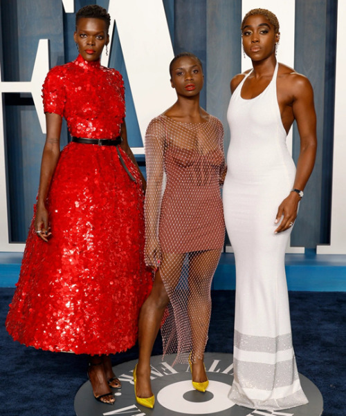 accras:  Sheila Atim, Ann Akinjirin   and Lashana Lynch at the