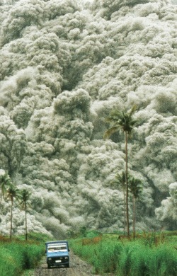 vintagenatgeographic:  Roiling clouds of superheated ash surge