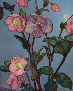 pagewoman:  Hellebores in the Night Sky ~ Criss Canning  