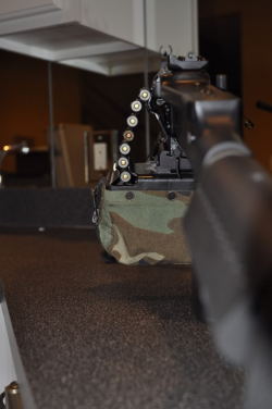 gunrunnerhell:  Belt Fed Rear view of a DSArms tactical RPD carbine.