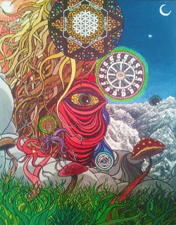 vufus:"Surreal Mushroom Nightscape" Artist: Adam Dulawa