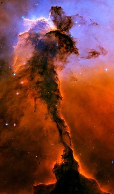 the-wolf-and-moon:  Fairy of the Eagle Nebula