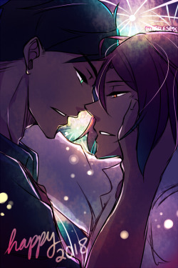 wafflesex:First drawing of 2018~ … of course it’s a SouRin