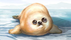 onemerryjester:  gaeree:  CANADIAN ZODIAC 3: Baby Seal ICE ICE BABY 