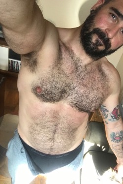 hairy chest - sexy muscle - mature men