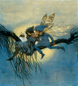 maudelynn: Fairies and Bumble Bee by Hilda T Miller c. 1911