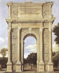 renaissance-art:  Domenichino c. 1607-1610 Triumphal Arch of