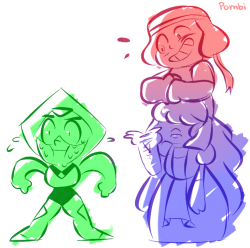 pombitart:  smol gem needs to learn the power of teamwork. like