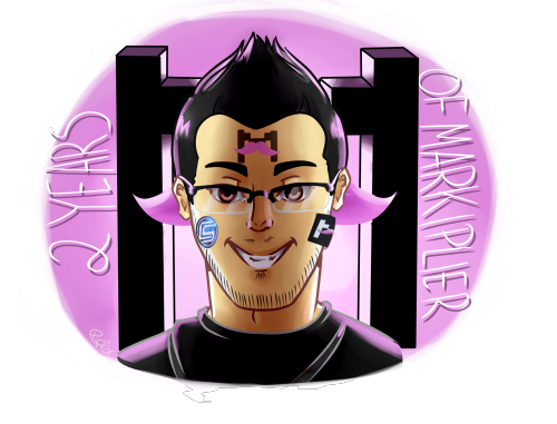 buttplier:  I missed it yesterday so have a late 2 years of Markiplier anniversary drawing. Always loved him and always will love him, and I don’t give a shit about grammar, yeah. Just never ever stop being such a handsome dork, Mark. Ok, bye (づ｡◕‿‿◕｡)づ
