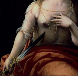 twirld:   Lucretia (detail, 16th century) Maestro del Papagayo