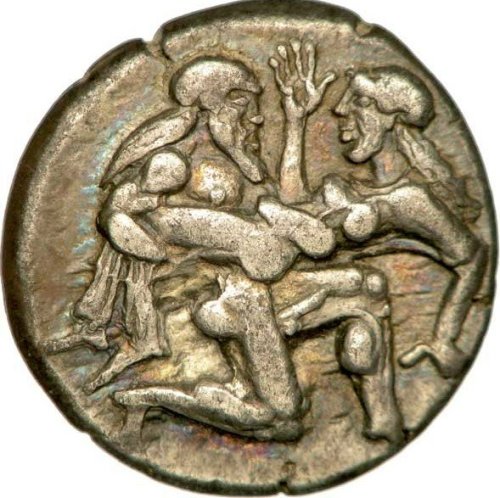 Thasos, statère au satyre ithyphallique, vers 470-463 av. J.-C.