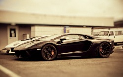 cars360:  Black Lamborghini Aventador Like! https://www.facebook.com/Cars360http://cars360.tumblr.com