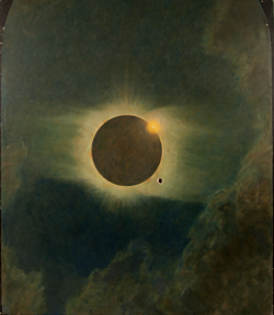 nemfrog:  “Solar eclipse as seen from Lompoc, California, 1923,