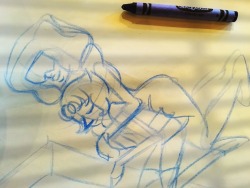 harinezumiko:  Pearlnet cuddles drawn at Macaroni Grill! 