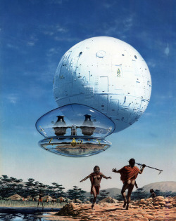 humanoidhistory:  Peter Elson cover art for The Embedding by